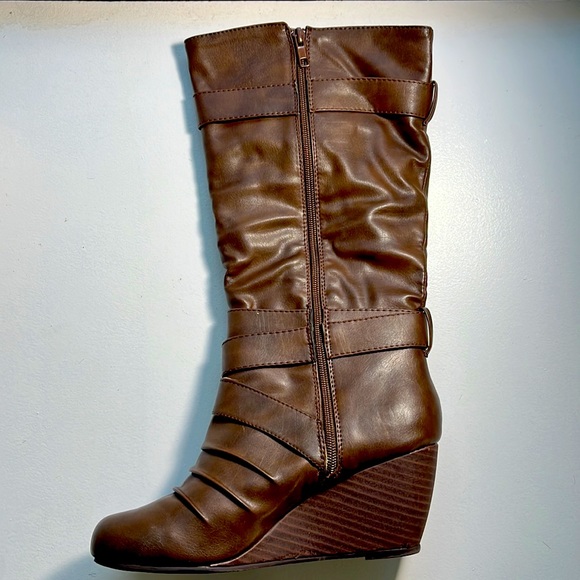 Rampage katana dark brown wedge boots - Picture 5 of 6